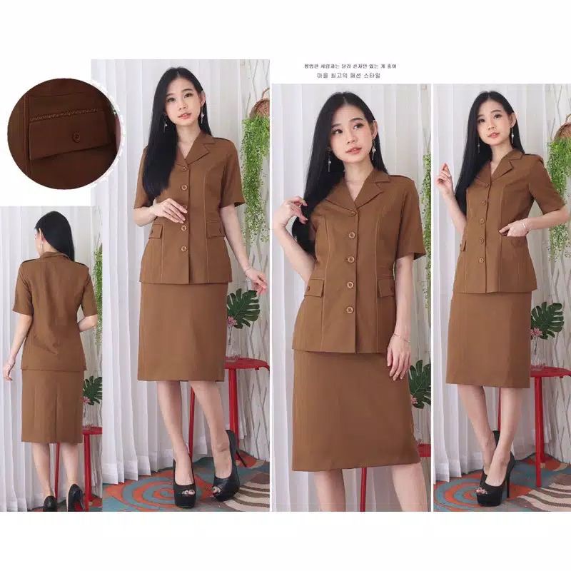 Jual Seragam Blazer Wanita Asn,Pns Model 7006 Warna Pemda Aceh Set Rok ...