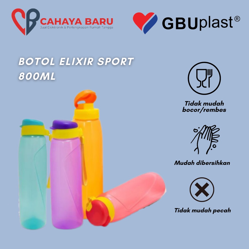 Jual GBU BOTOL ELIXIR SPORT 800ML | Shopee Indonesia