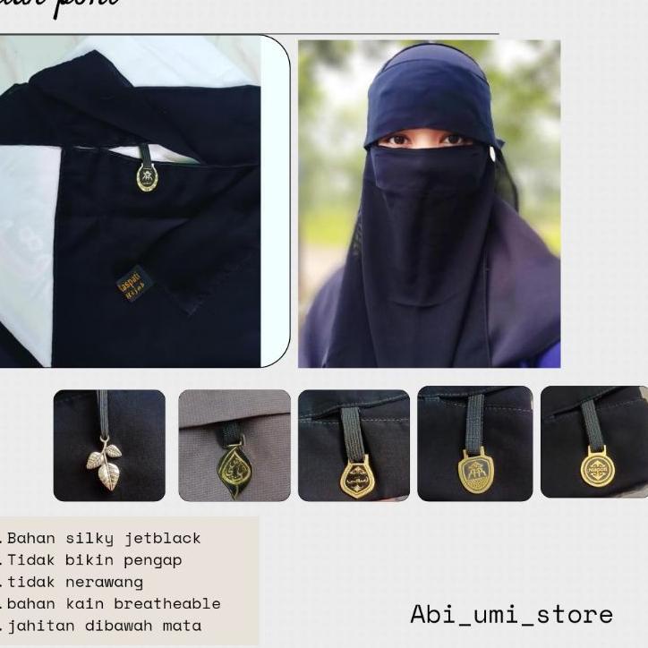 Jual Kualitas Dijamin Diskon niqab cadar poni bandul silky jetblack ori ...