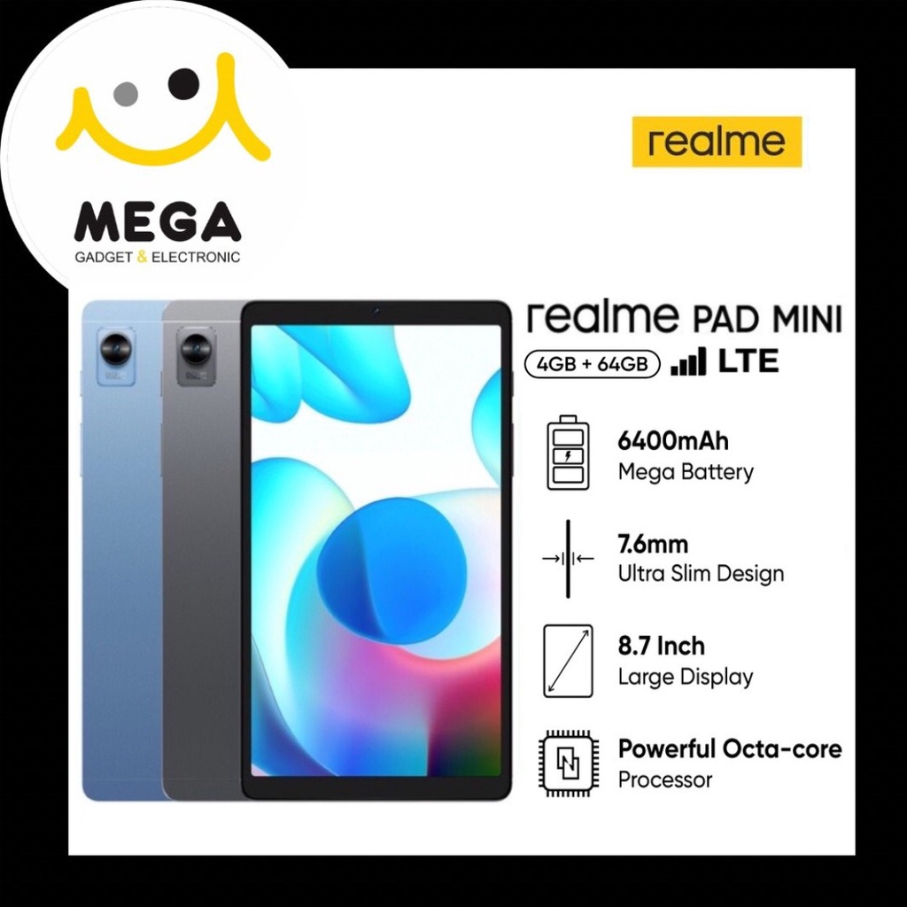 Jual Realme Pad Mini LTE 4GB + 64GB Garansi Resmi Realme Indonesia ...