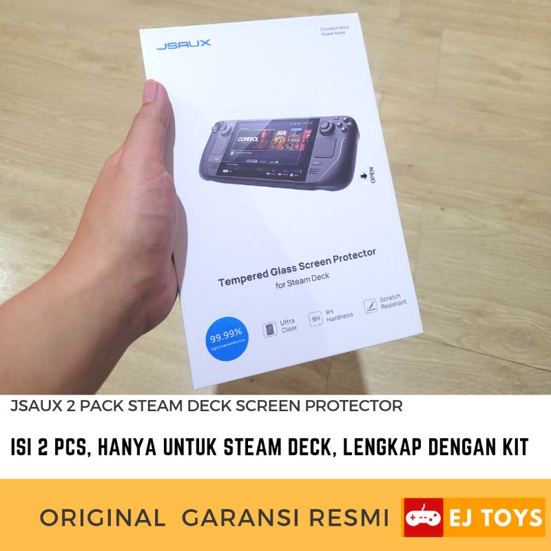 Steam Deck Oled Screen Protector SOOMFON 3 Pack Hardness Tempered Steam Deck Screen Protector