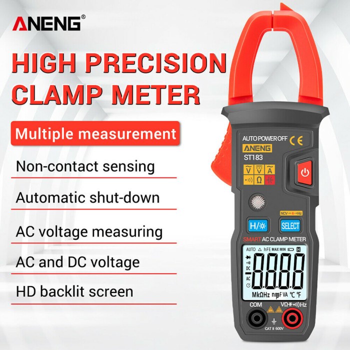 Jual TANG AMPER AMPERE MULTIMETER MULTITESTER DIGITAL AVOMETER TRUE RMS ...
