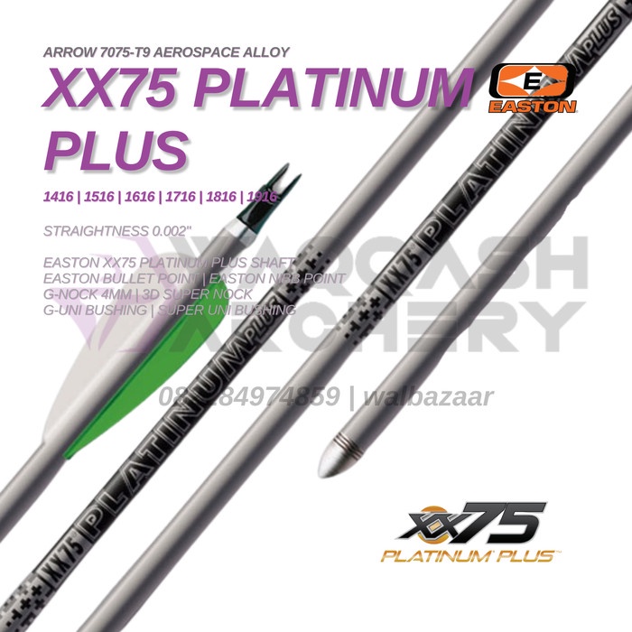 Jual EASTON PLATINUM PLUS XX75 Aluminium Arrow Anak Panah Alloy (Ready) |  Shopee Indonesia