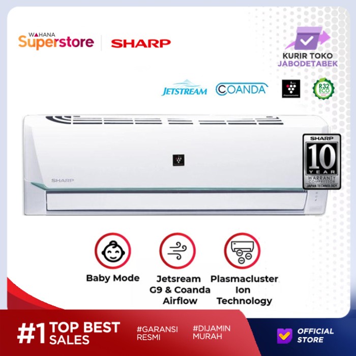 Jual Sharp Ac Split Plasmacluster Pk Ah Ap Ssy Ahap Ssy Ssy Shopee Indonesia