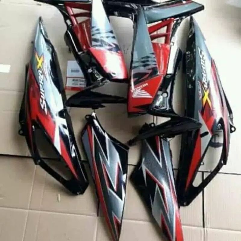 Jual Cover Body Bodi Belakang Set Sayap Depan Supra X New Batman