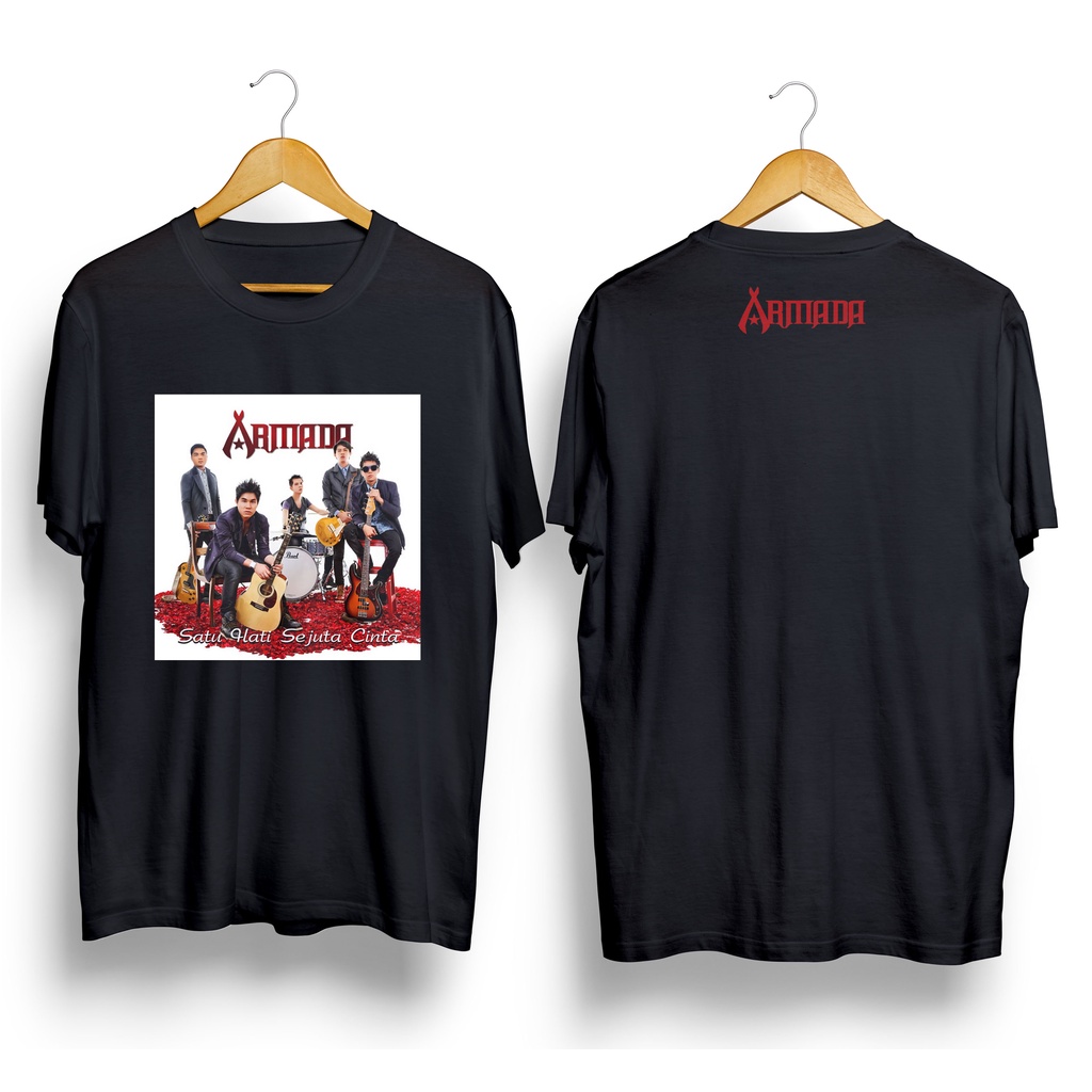 Jual Kaos Distro Pria ARMADA BAND SATU HATI SEJUTA CINTA Premium