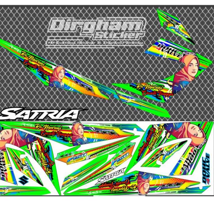Jual Les sticker stiker Striping variasi satria Fu,satria facelift ...
