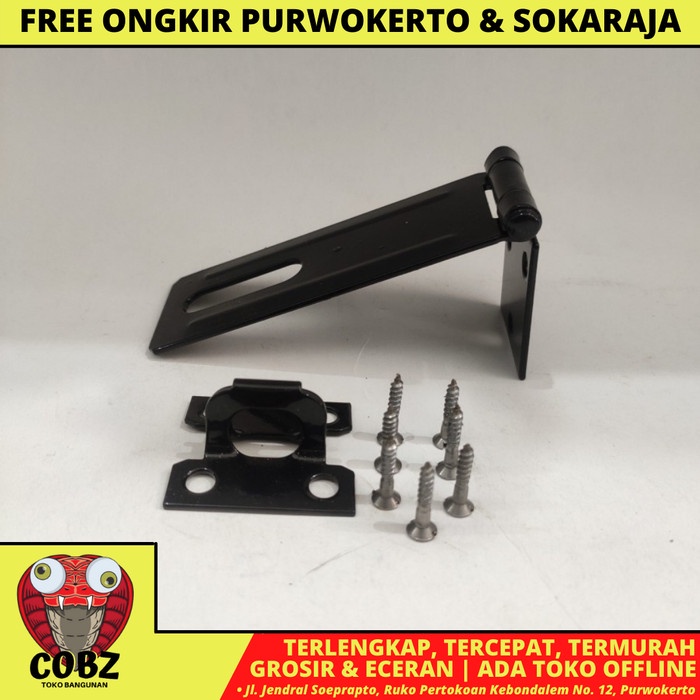 Jual 4 INCH / KING OVERPAL TEMPAT CANTOLAN KUNCI GEMBOK HITAM | Shopee ...