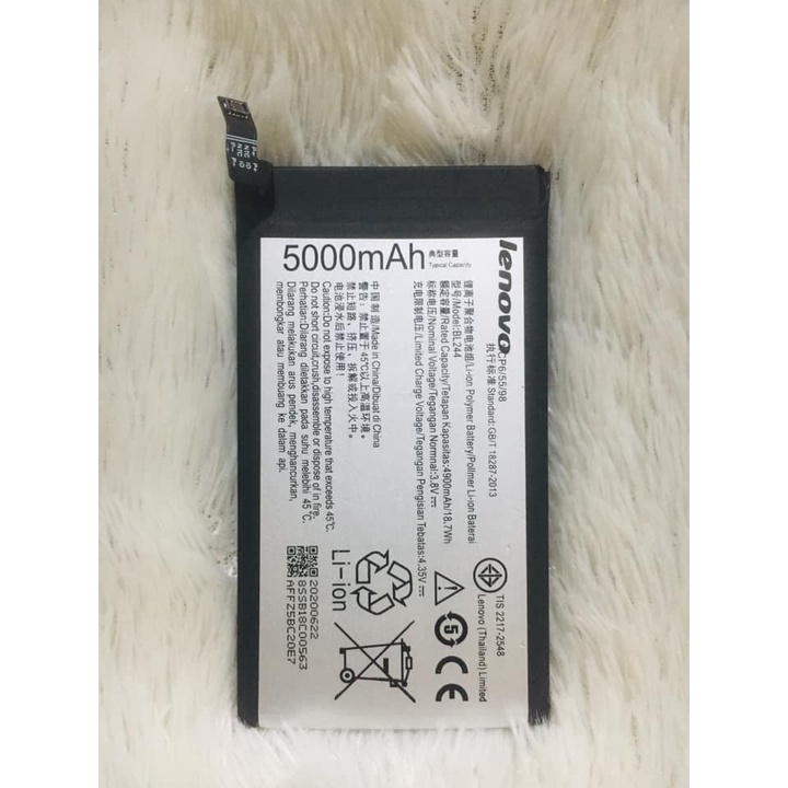 Batteria BL244 5000mAh Di Ricambio Per Lenovo Vibe P1, P1 Pro E P1 Turbo