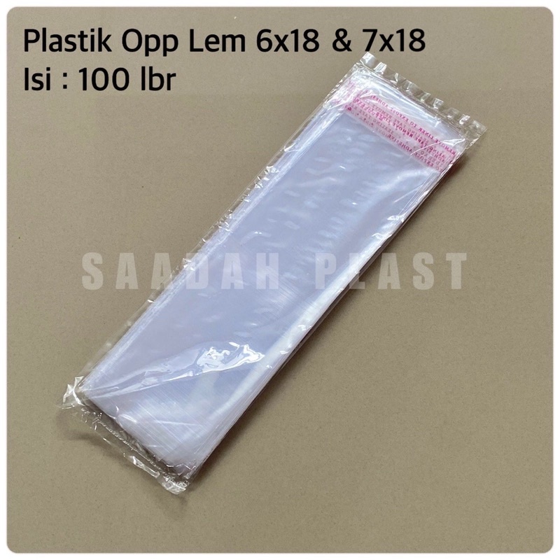 Jual Isi 100 Plastik Opp Lem Seal 6x18 7x18 Kemasan Bungkus Sendok Garpu Shopee Indonesia 7116