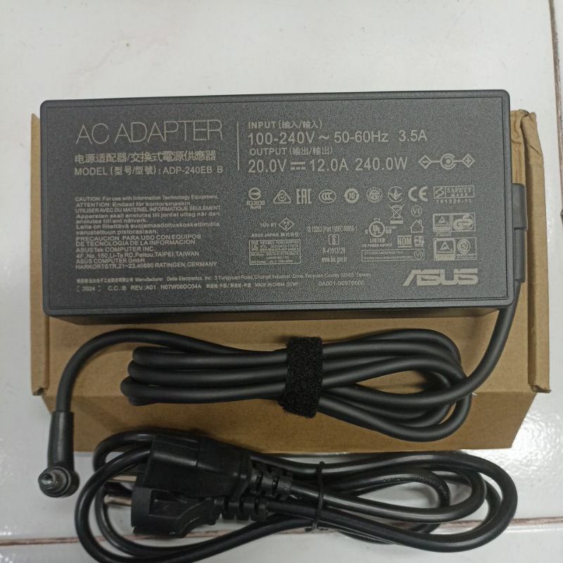 Jual Adaptor Charger Laptop ASUS ROG 20V 12A 240W 6.0x3.5mm Original ...