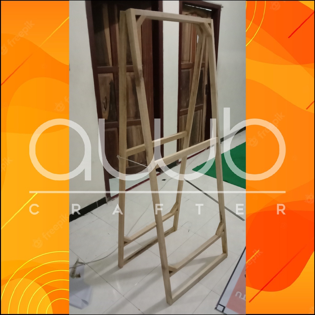 Jual RANGKA STANDING BANNER KAYU - Ukuran 60cm x 140cm [RANGKA SAJA ...