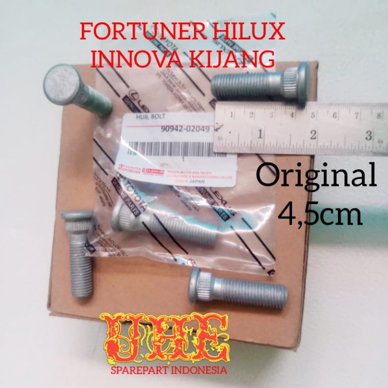 Jual BAUT RODA TOYOTA INNOVA KIJANG FORTUNER HILUX 4,5cm/5,5cm ORIGINAL ...
