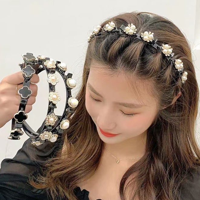 Jual Ed Bando Jepitan Rambut Korea Bando Kepang Korea Headband Model Korea Shopee Indonesia