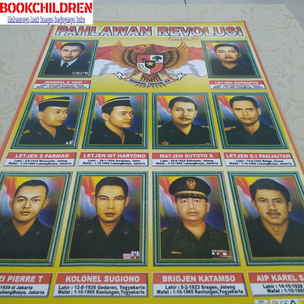 Jual Macam Macam Poster Seri Pahlawan Nkri Negara Kesatuan Republik