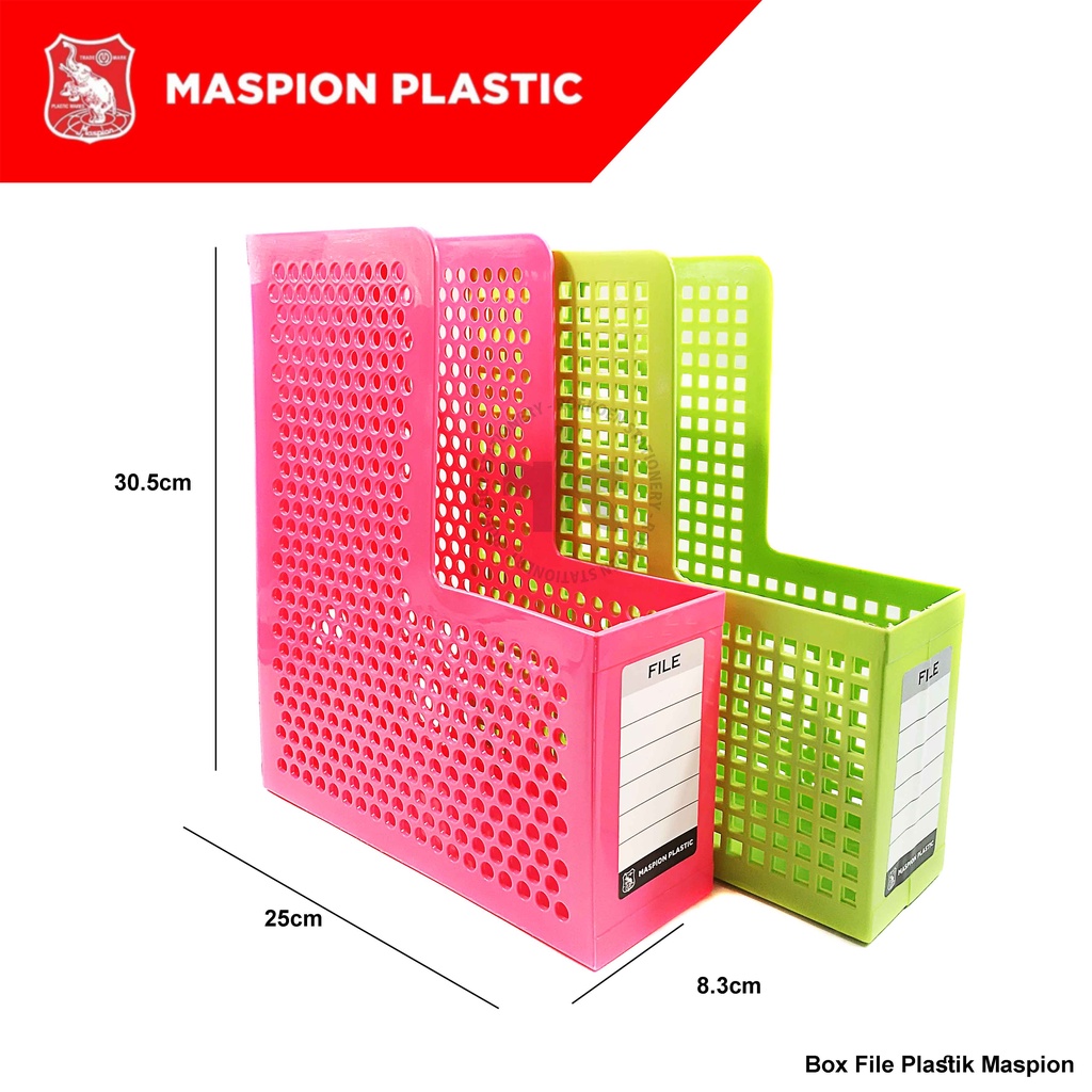 Jual Maspion Box File Plastik Mix (Warna Campur) | Shopee Indonesia