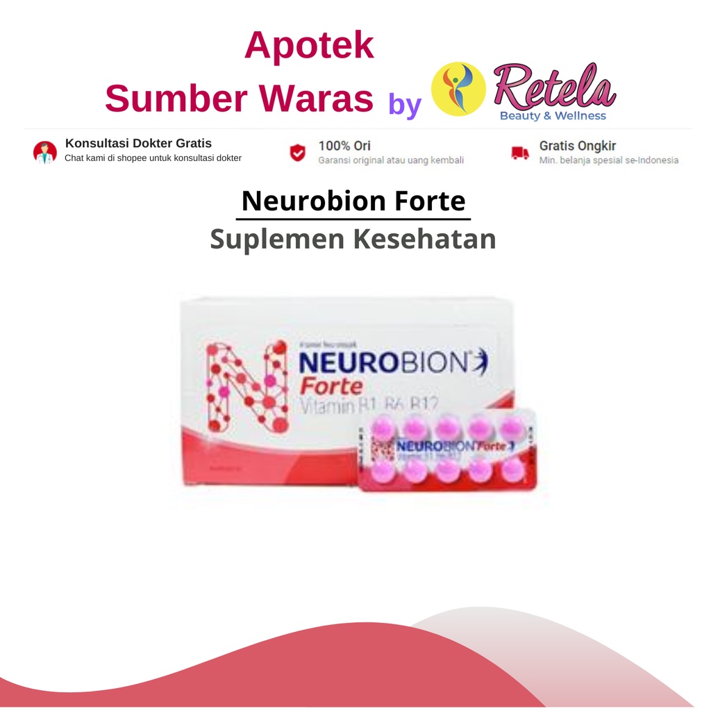 Jual NEUROBION FORTE STRIP ISI 10 TABLET | Shopee Indonesia