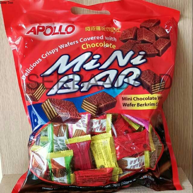 Jual MINI BAR APOLLO 300 GR ISI 50 PCS/Apollo Mini Bar 300 Gram (isi 50 ...
