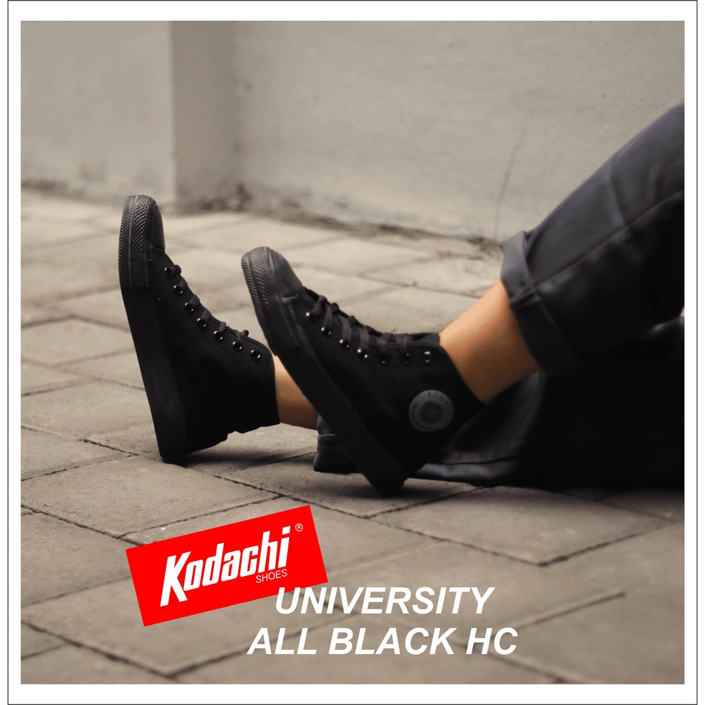 Jual Kodachi University All Black High Cut Sepatu Sekolah Kodachi 901