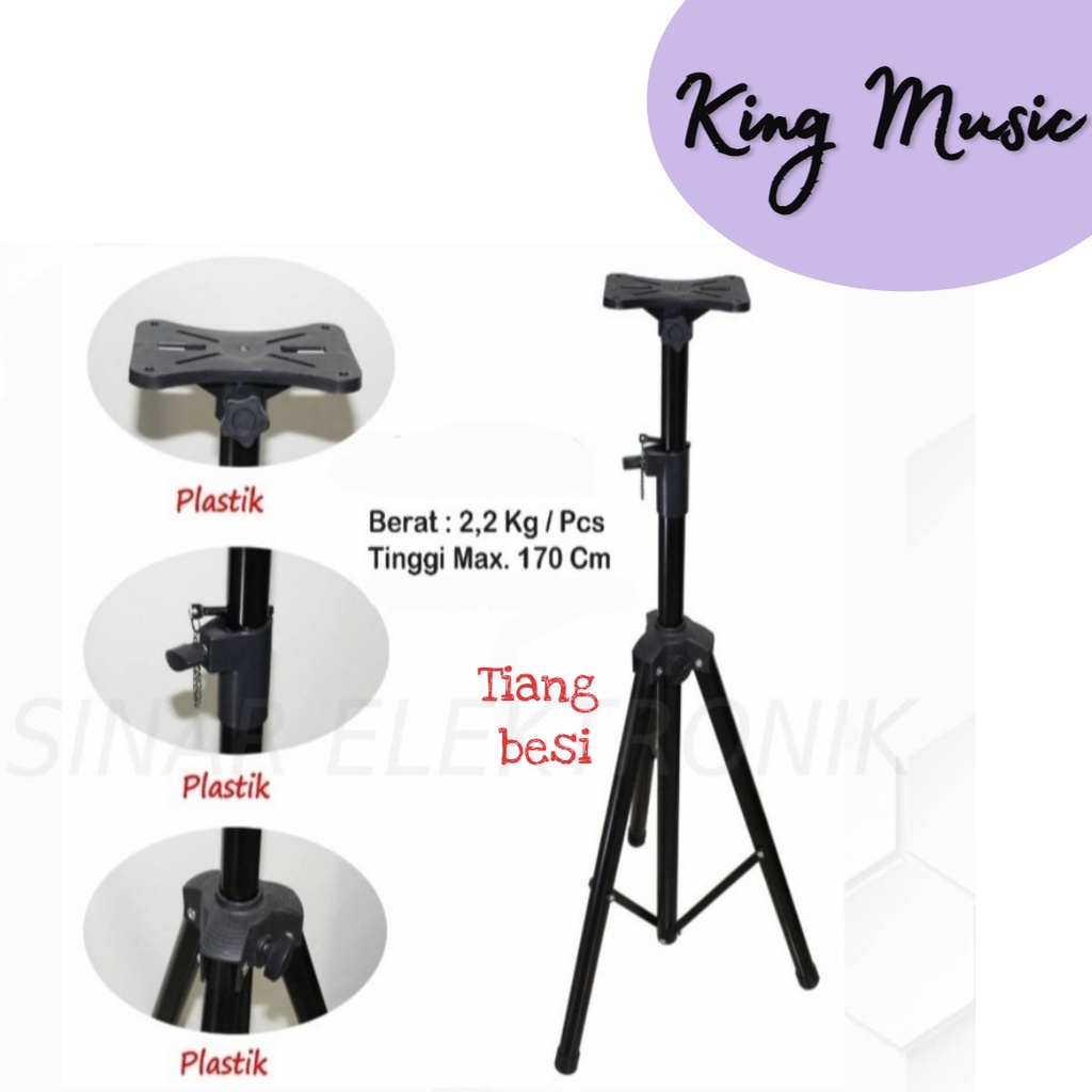 Jual Stand Speaker Active Pasif Tripod Speaker Portable Stand Speaker Shopee Indonesia