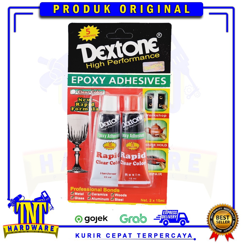 Jual LEM DEXTONE RAPID PLASTIC DAN STEEL 5 MINUTE / LEM EPOXY ADHESIVES ...