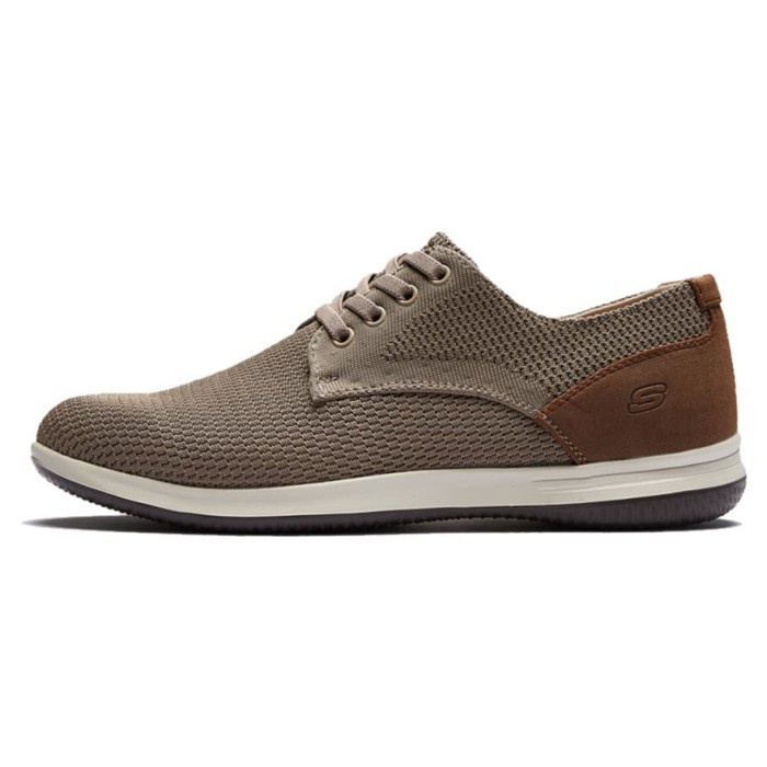 Jual Sepatu Skechers Darklow Velogo Brown Sneakers (204090/TPBR ...