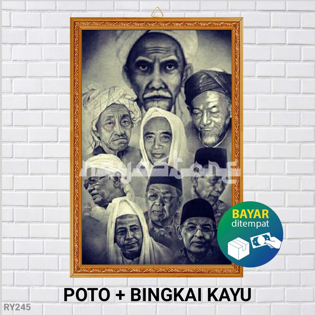 Jual POSTER POTO BINGKAI KUMPULAN ULAMA NAHDLATUL ULAMA NU POSTER HABIB LUTFI POSTER SYEKH