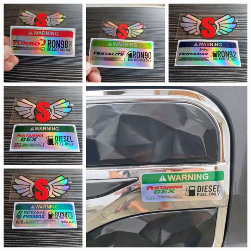 Jual Sticker Stiker UNLEADED FUEL ONLY BAHAN BAKAR RON Princutt ...