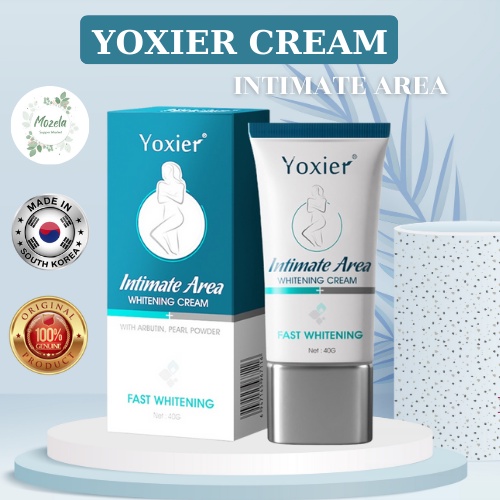 Jual YOXIER WHITENING CREAM Krim Pemutih Badan Area Intim Dark Knees And Elbows Strong Whitening