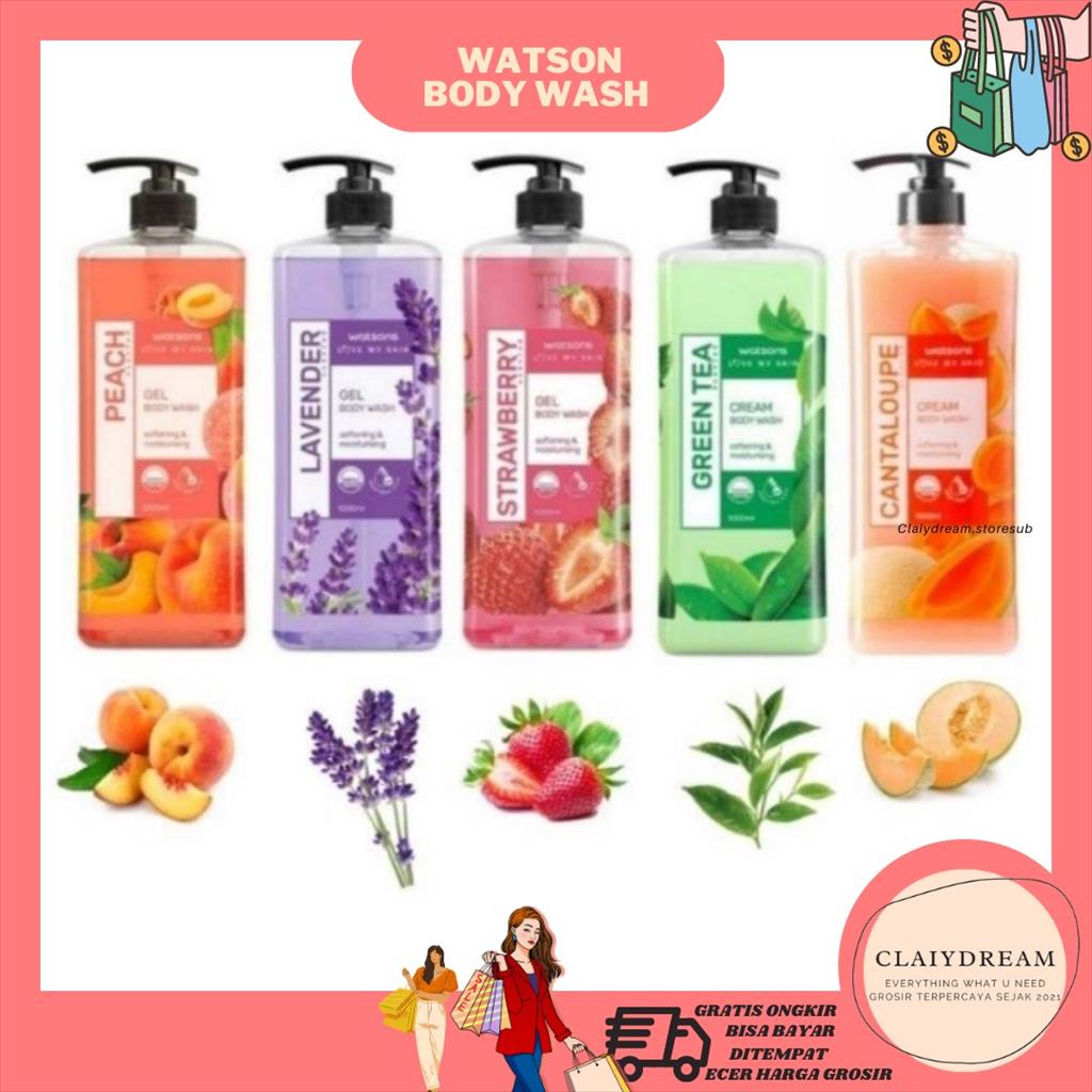 Jual CLAIYDREAM WATSONS BODY WASH SHOWER GEL SCENTED/CREAM 1000ML