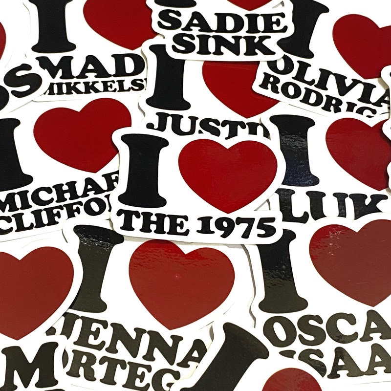 Jual I LOVE STICKER PART 2 (I LOVE 5SOS, THE 1975, EVAN PETERS, ETC ...