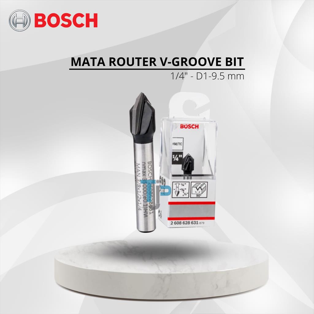 Jual Mata Router V-Groove bit BOSCH 1/4