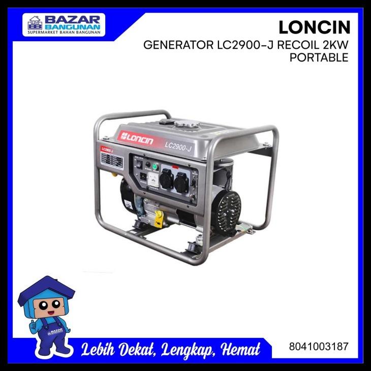 Jual Mesin Genset Generator Listrik Bensin Loncin Lc J Lc J