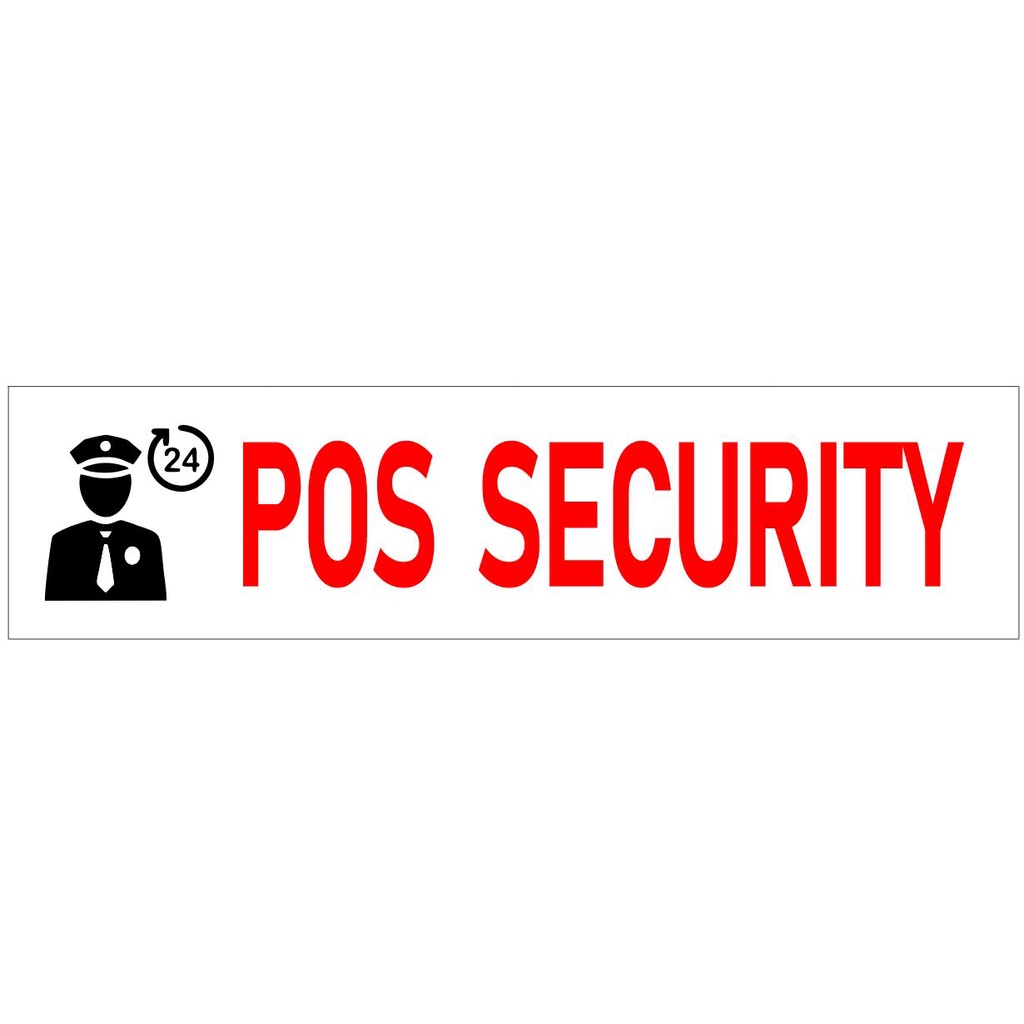 Jual Papan Akrilik Penunjuk Pos Security, CCTV, Budaya Antri | Custom ...
