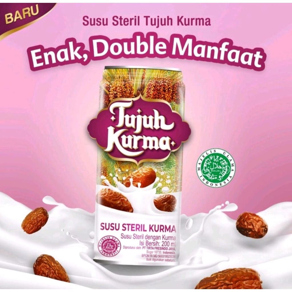 Jual Tujuh Kurma | Susu Tujuh Kurma | 12 @ 189 Ml | Shopee Indonesia