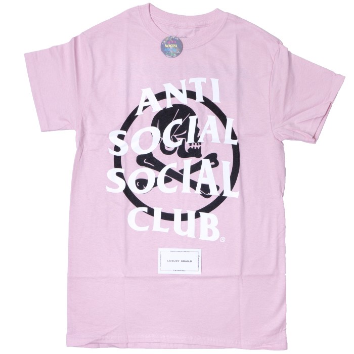 Jual Anti Social Social Club x Neighborhood Cambered Pink Tee (100