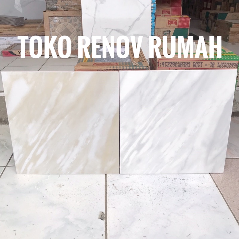 Jual keramik lantai 40x40 motif marmer (GLOSSY)/ keramik lantai abu