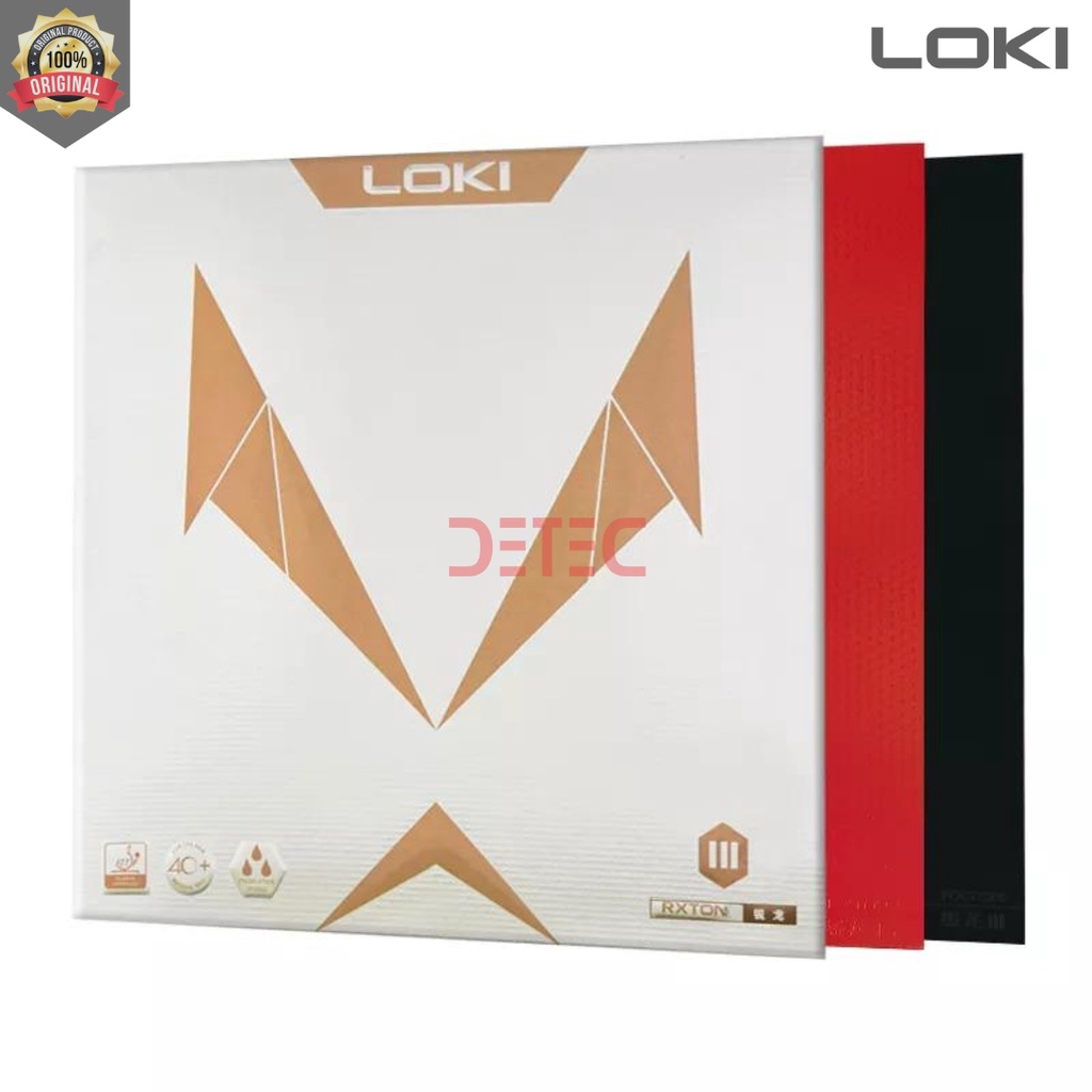 Jual LOKI RXTON 3 MAX Rubber Pingpong - Tenis Meja Karet Raket - Black ...