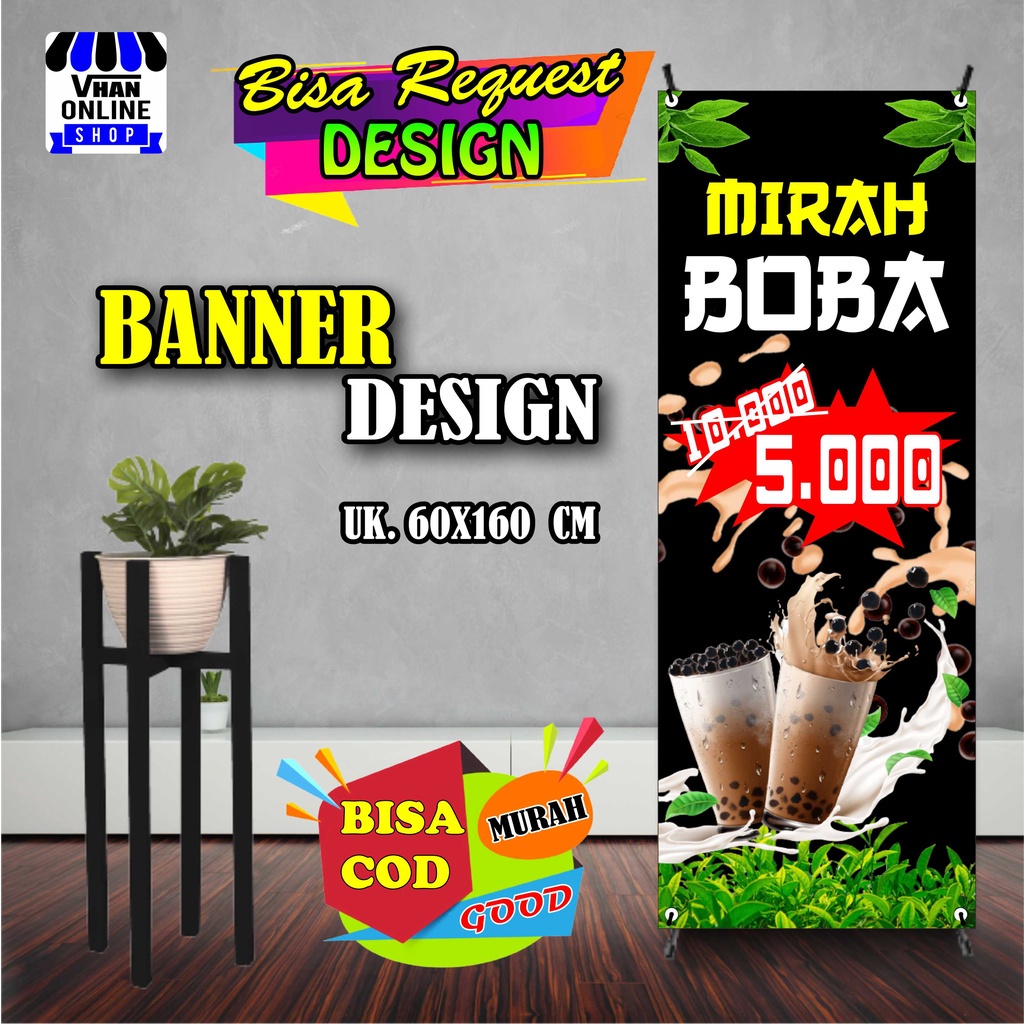 Jual Spanduk Banner Minuman Boba, Minuman Viral Keren Bagus Murah ...