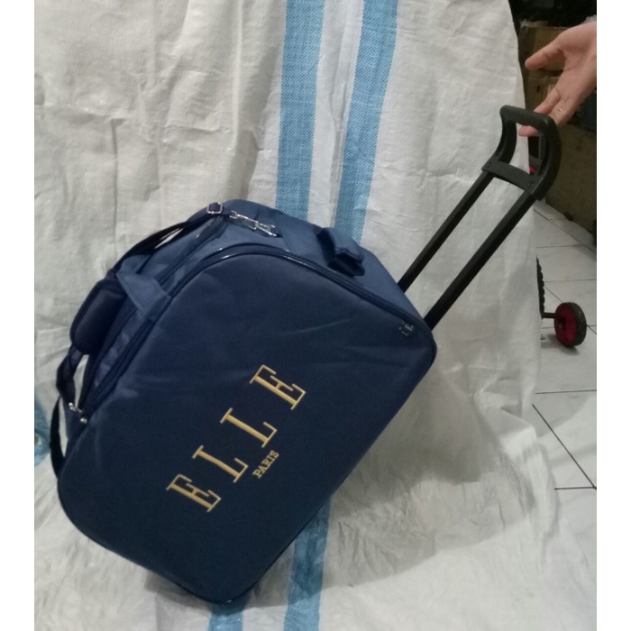 Jual Tas Travel Bag Elle Paris Troly Pakaian Elle Paris Warna Br Dongker Shopee Indonesia