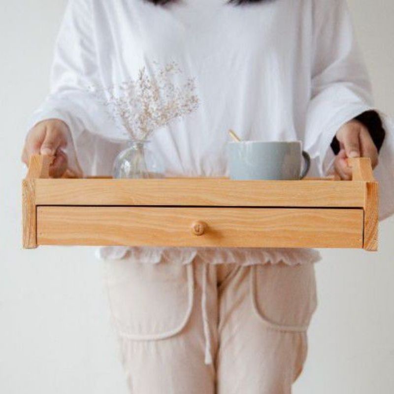 Jual Nampan laci/ Wooden tray (352215) (302012) | Shopee Indonesia