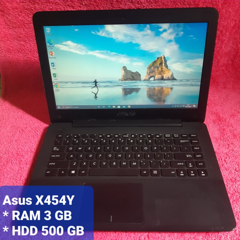 Jual Laptop Asus X454Y RAM 3GB HDD 500GB NORMAL SIAP PAKAI Notebook
