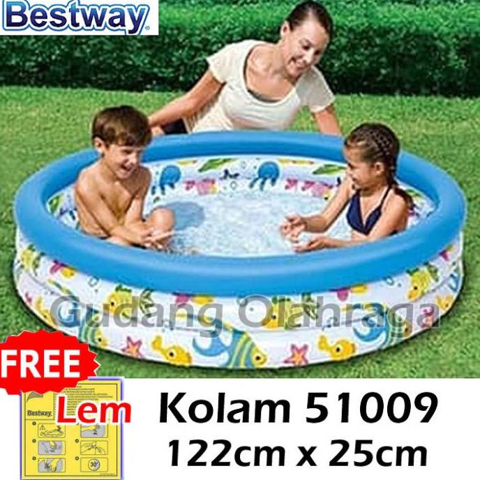 Jual Bestway 51009 Kolam Renang Anak Ocean Life 122cm X 25cm | Shopee ...