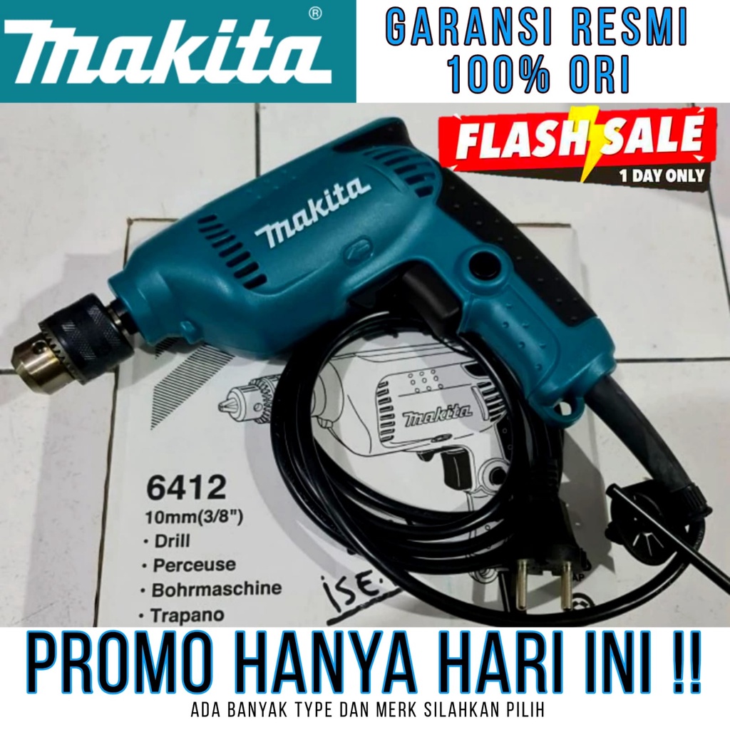 Jual Cod Mesin Bor Mm Makita Garansi Resmi Fullset Koper Bisa Bolak