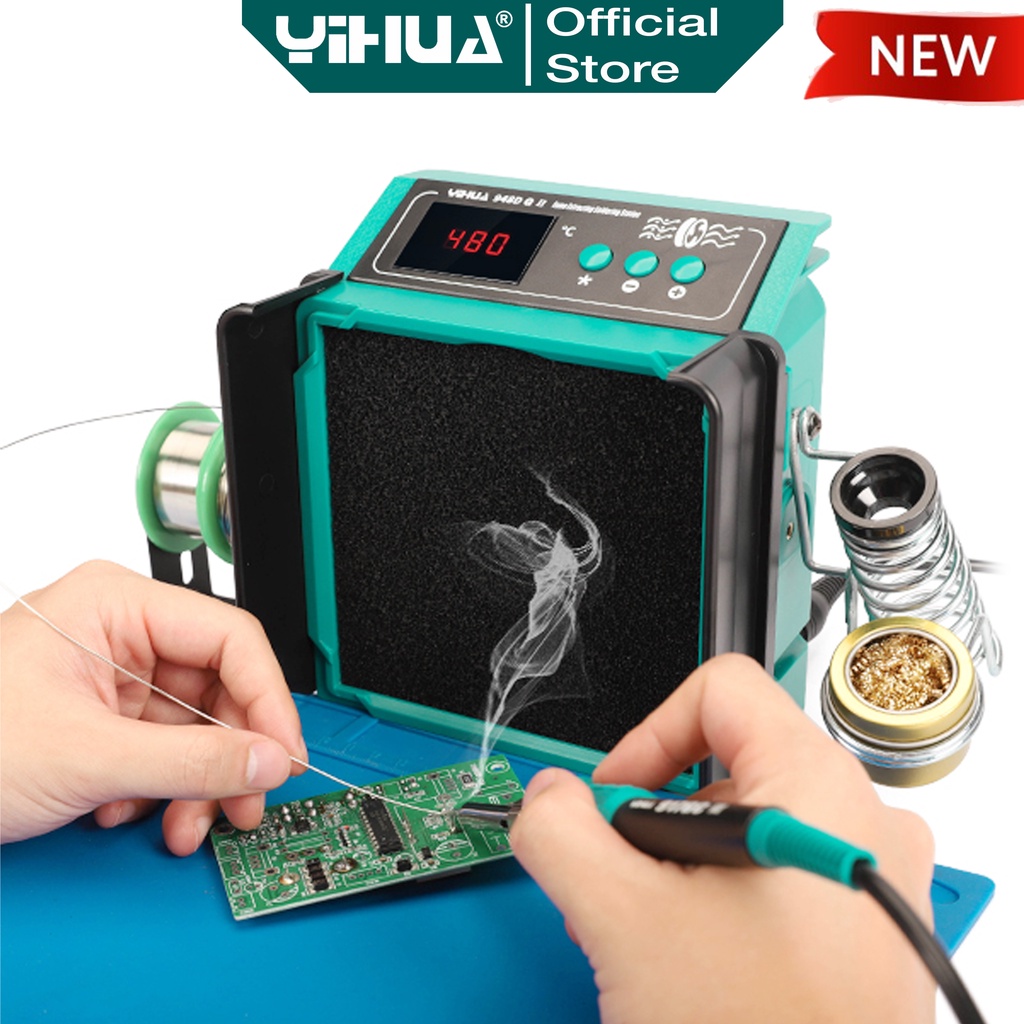 Jual Yihua 948D QII Kipas Penghisap Asap Debu Fume Extractor Solder 60W ...