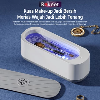 Rokeet Ultrasonic Cleaner Dengan Ultra Violet Alat Pembersih Kacamata  Perhiasan Cincin Portable