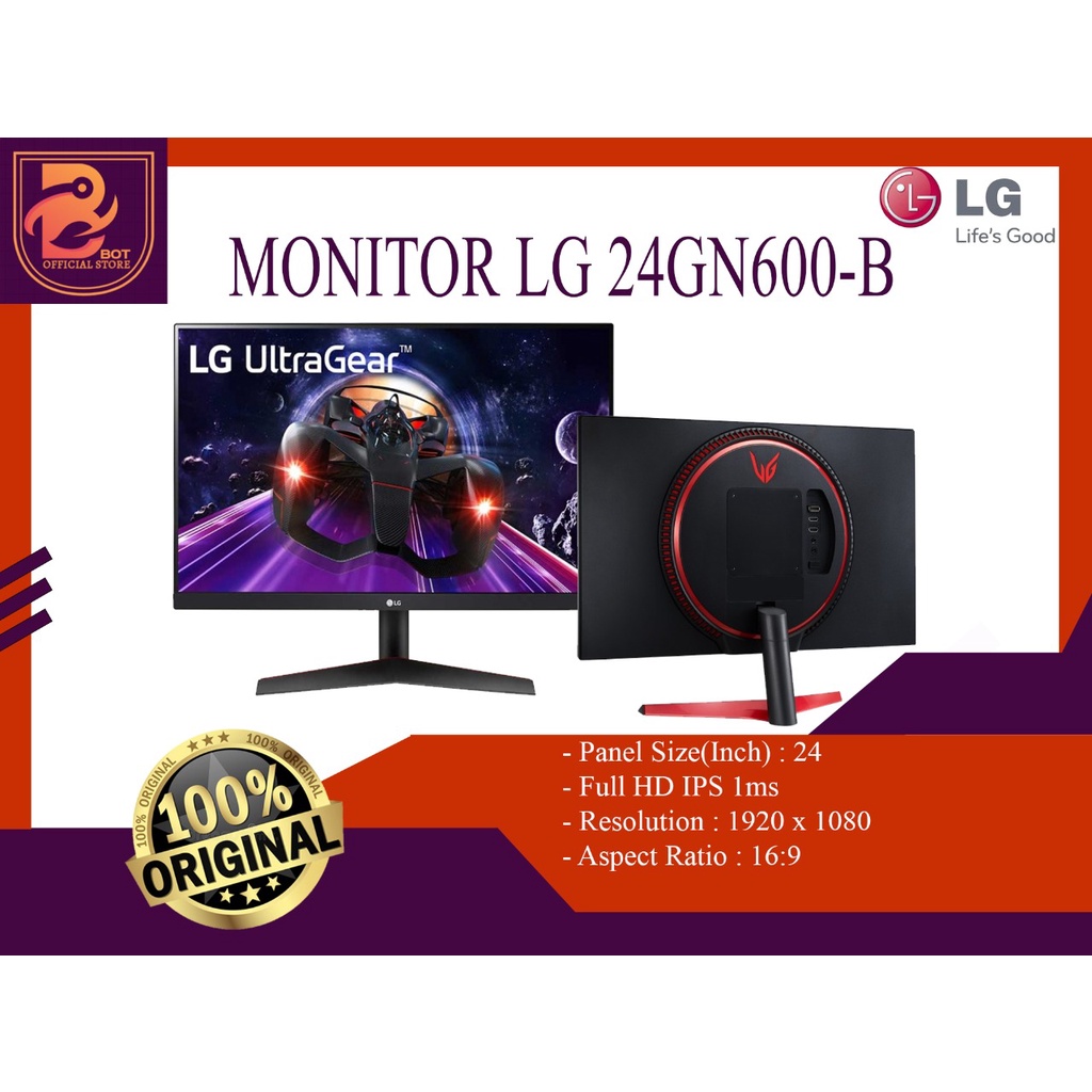 Jual Monitor Led Lg Gn Gn B Ips Hz Hdr Freesync Ultragear Shopee Indonesia