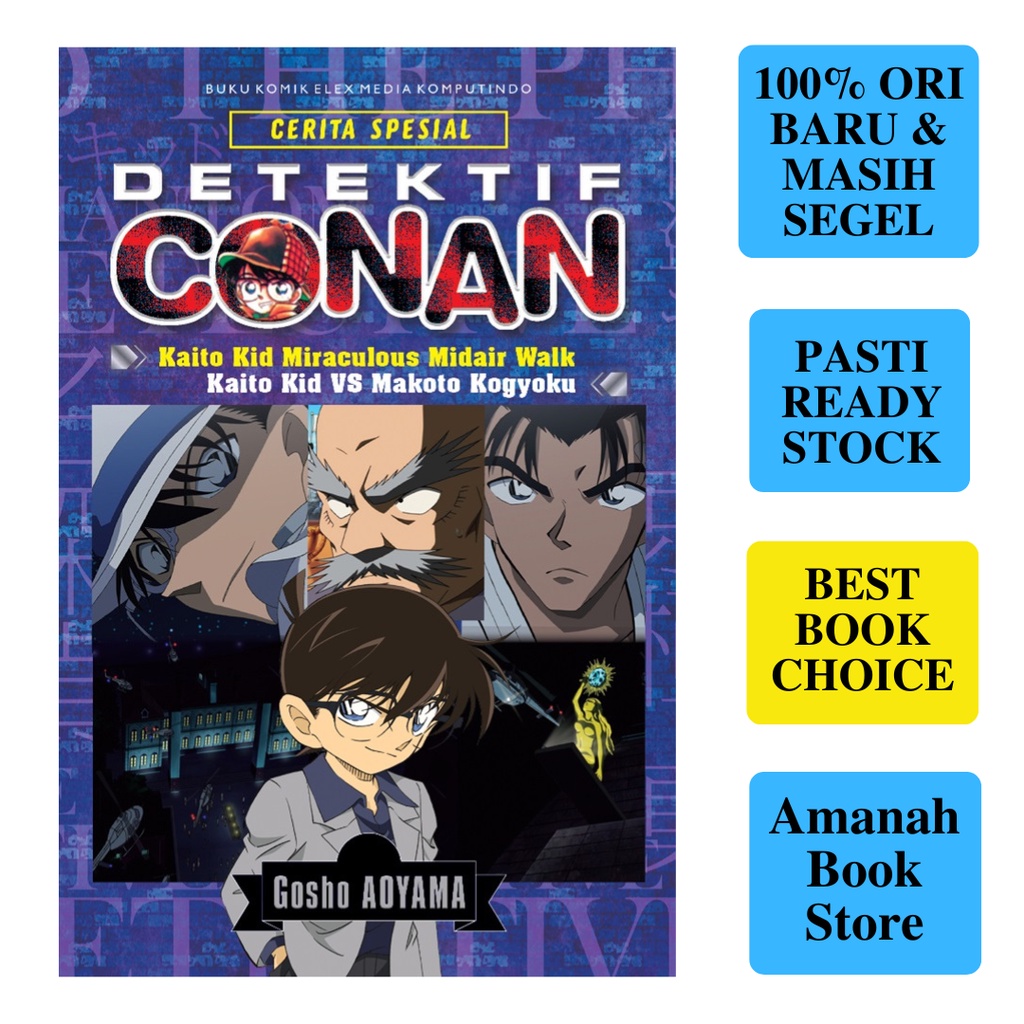 Jual Buku Detektif Conan: Kaito Kid MIraculous Midair Walk/Kaito Kid Vs ...