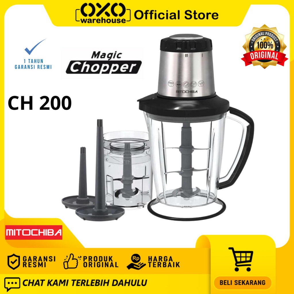 Jual MITOCHIBA Food Magic Chopper CH200 Blender 2L Alat Penggiling