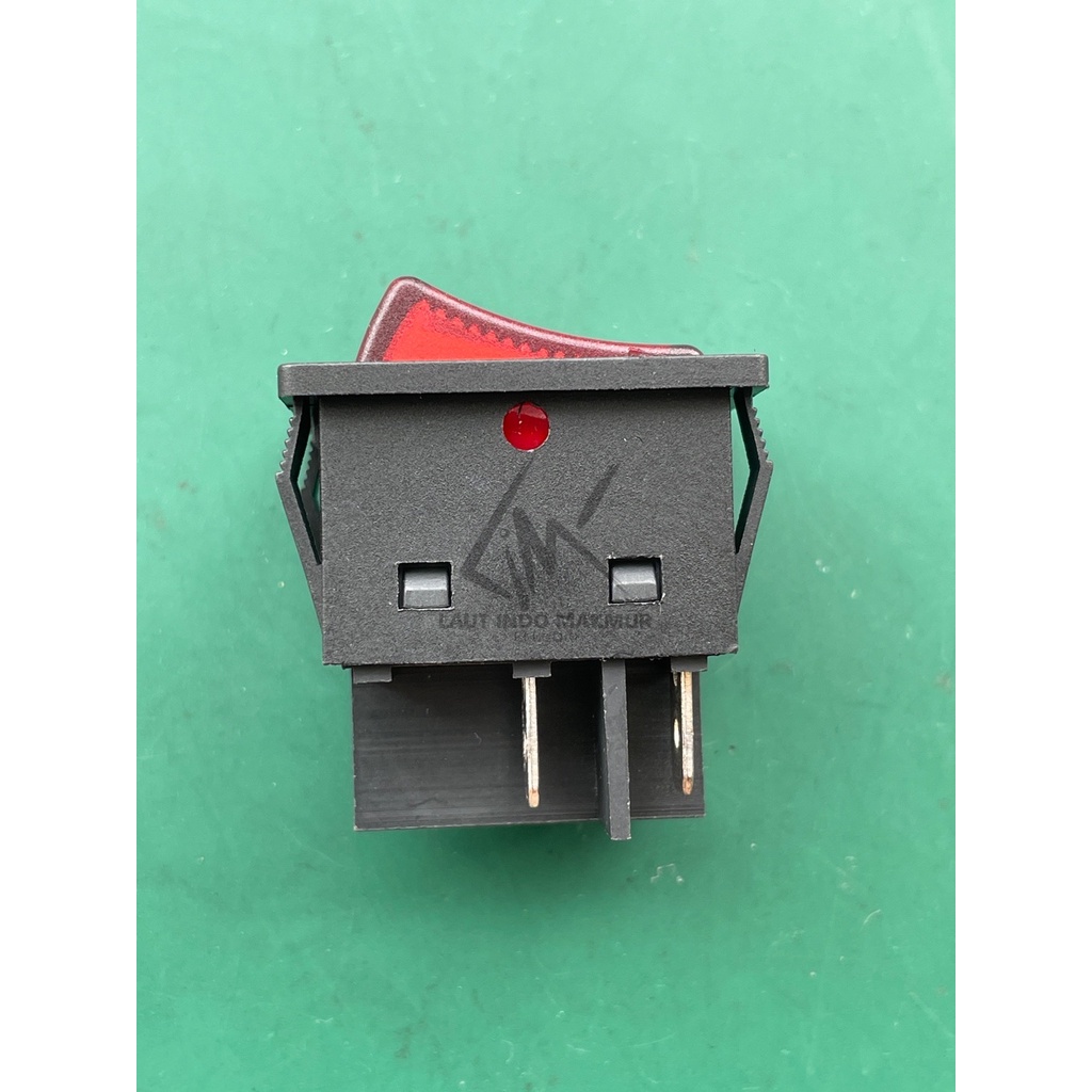 Jual POWER SWITCH 30A MERAH 4 PIN DAN LAMPU SWITCH ROCKER 4 KAKI SAKLAR ...
